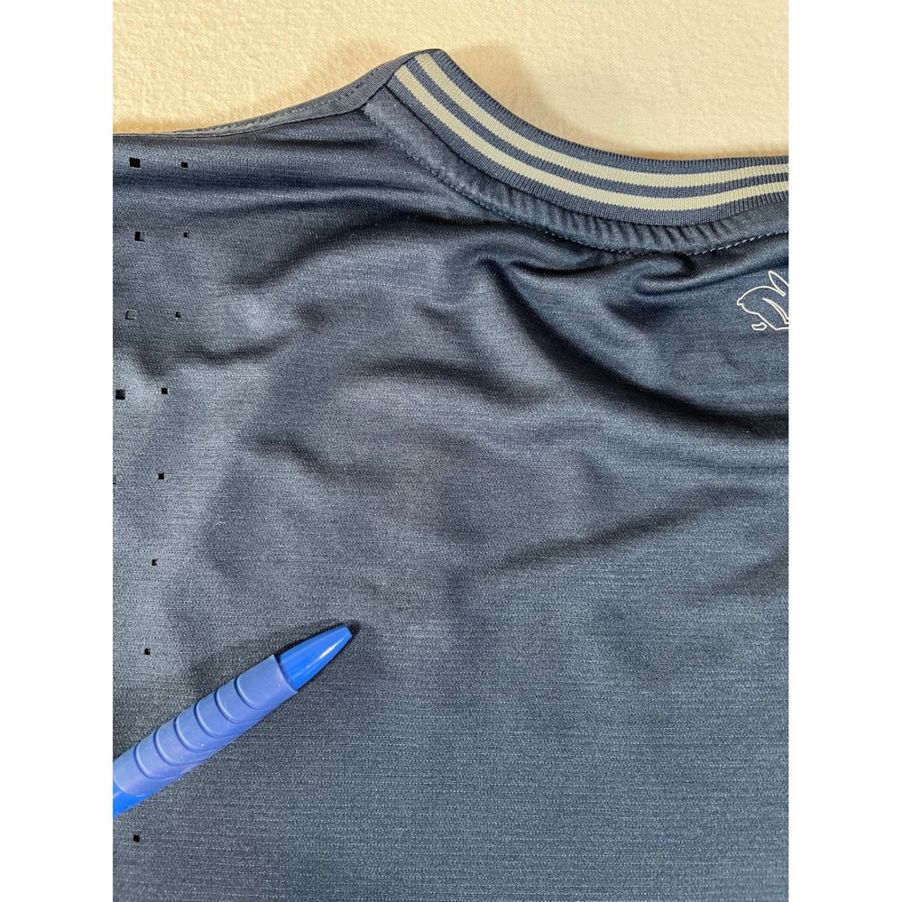 Rabbit EZ Tee Running Shirt Womens XL Blue Perforated Short Sleeve Performance - Picture 4 of 12